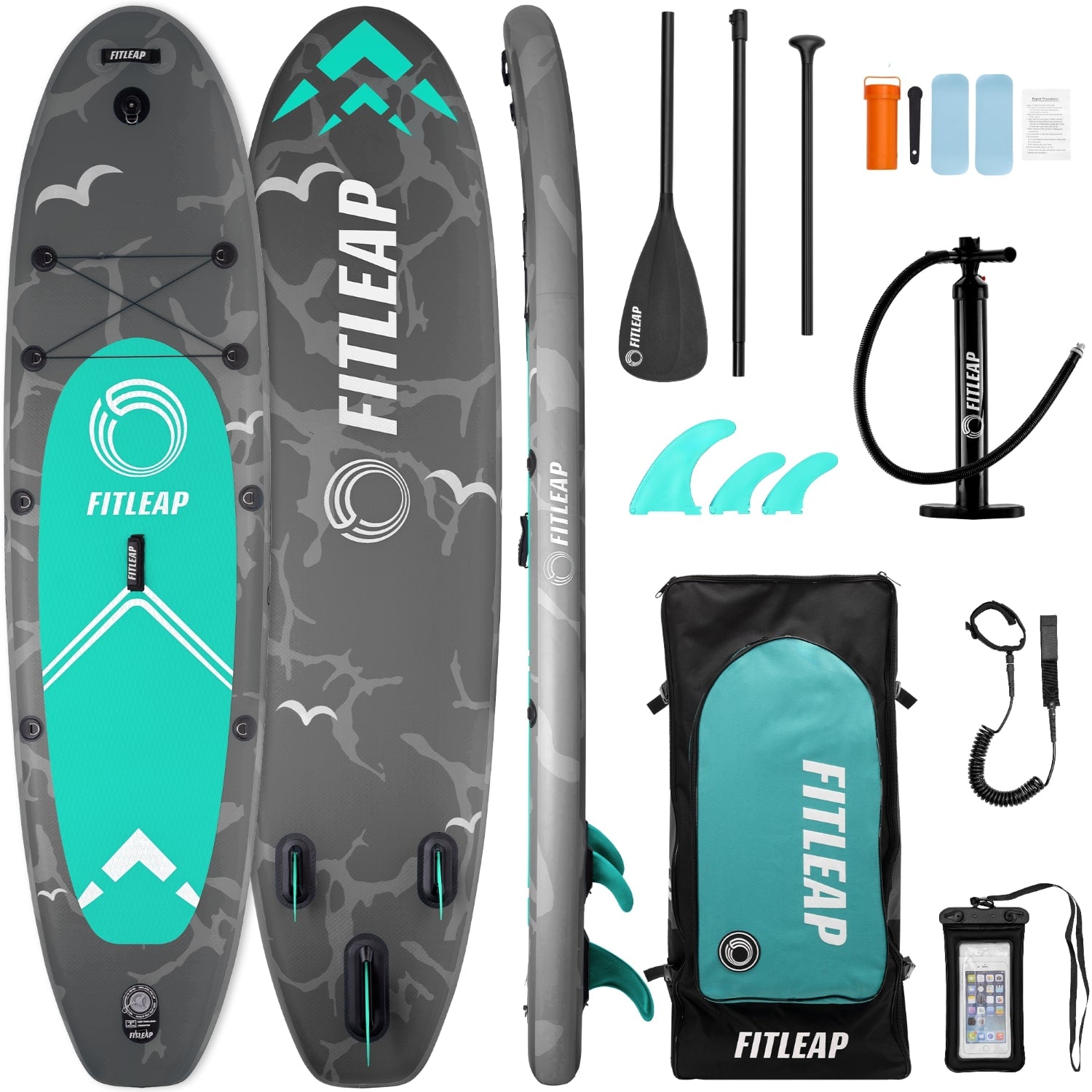 Premium Stand Up Paddle Board - grau