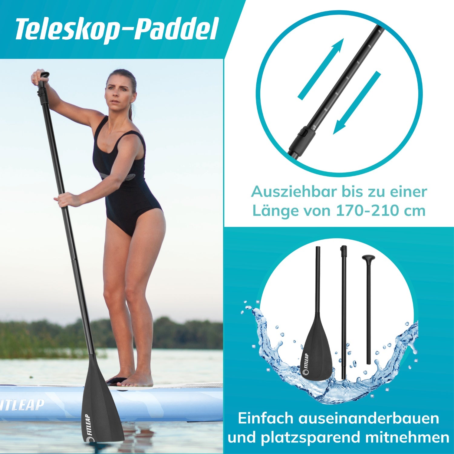 Premium Stand Up Paddle Board - blau