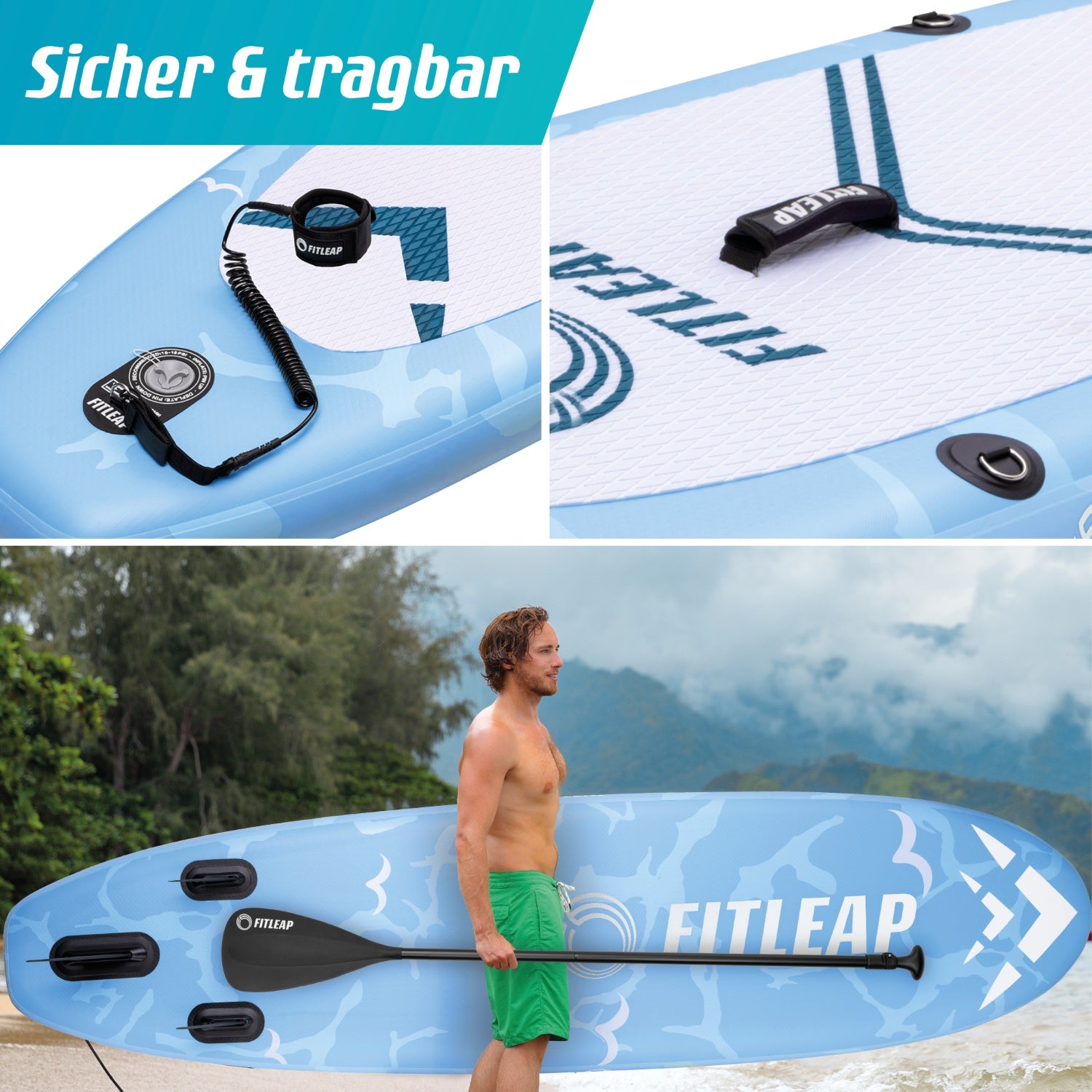 Premium Stand Up Paddle Board - blau