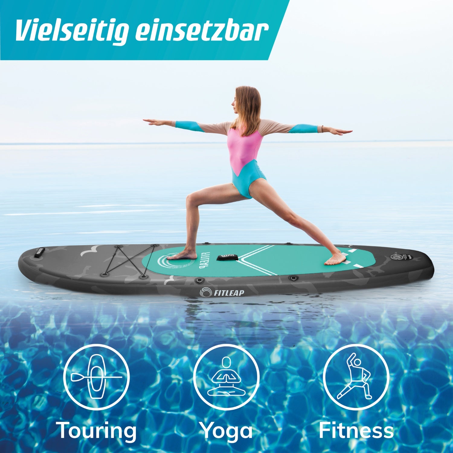 Premium Stand Up Paddle Board - grau